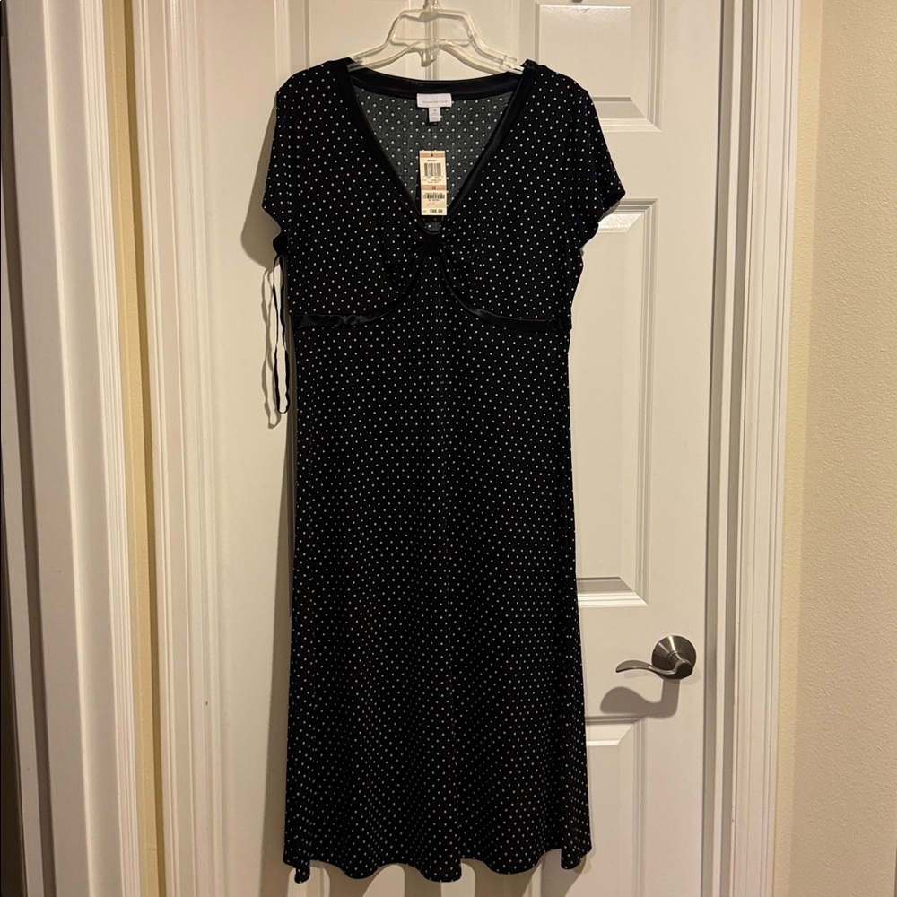 Monaco Black and White Polka Dot Top